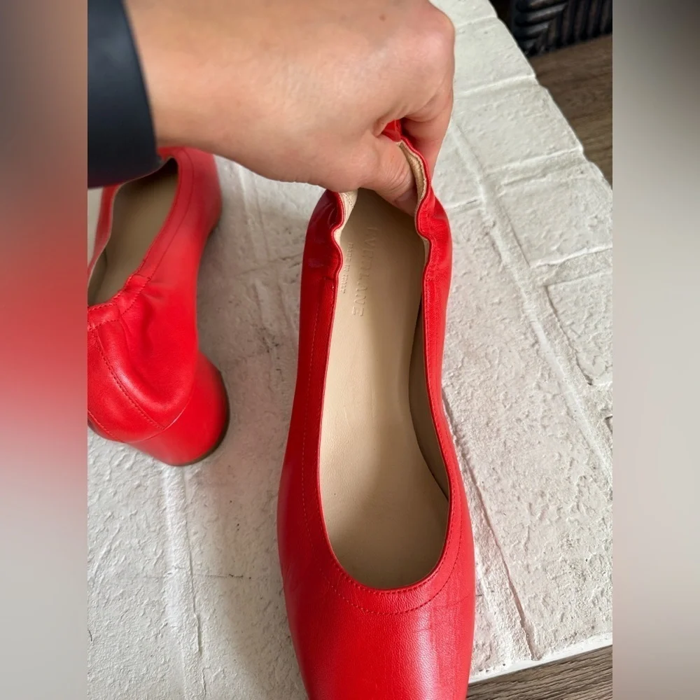 EVERLANE Pump Heel In Narrow Fit Coral Red Size 10.5 NWT - Picture 6 of 8